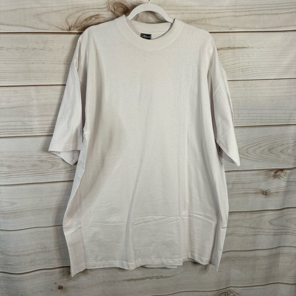 Lina U.S.A White Short Sleeve T-Shirt Size 4XL
